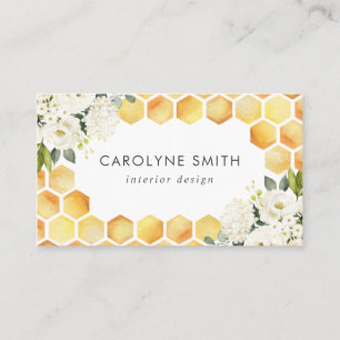 Aquarelle d'abeille Carte de visite