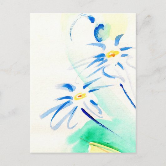 Aquarelle Daisies Briefkaart (Voorkant)