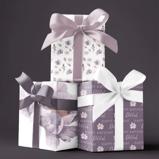 Aquarelle d'anniversaire Feuilles de papier d'enve