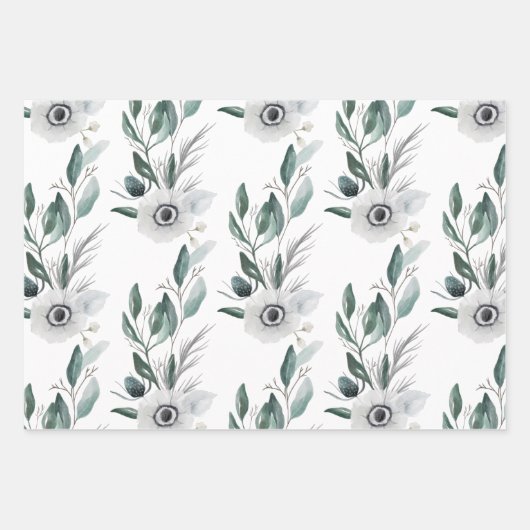 Aquarelle d'anniversaire Feuilles de papier d'enve (Devant)