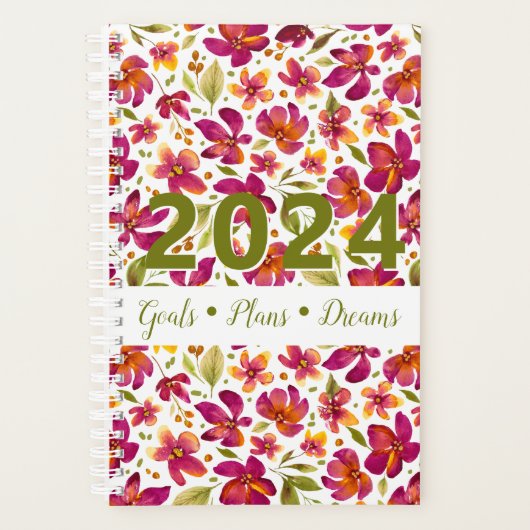 Aquarelle Daphné Floral 2024 personnalisable (Devant)