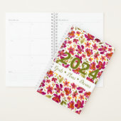 Aquarelle Daphné Floral 2024 personnalisable (Devant avec enveloppe)