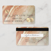 Aquarelle d'art Abstrait moderne style carte de cr (Devant / Derrière)