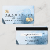 Aquarelle d'art Abstrait moderne style carte de cr (Devant / Derrière)