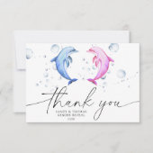 Aquarelle dauphins Merci sexe révéler (Devant)