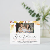 Aquarelle d'automne joyeuse Nouvelle carte postale (Debout devant)