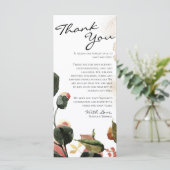 Aquarelle d'automne Merci Floral Carte Place (Debout devant)