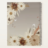 Aquarelle d'automne Monogramme floral Personnalisé (Dos)