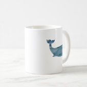 Aquarelle de baleine Peinture Mug (Devant droit)