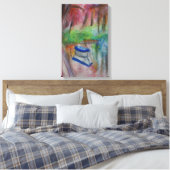 Aquarelle de bateau toile étirée (Insitu(Chambre))