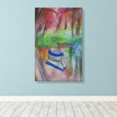 Aquarelle de bateau toile étirée (Insitu (Plancher de Bois))