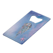 Aquarelle de bleu de poissons d'étoile de méduses (Dos Angle)