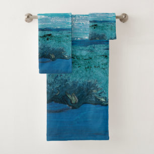 Aquarelle de bleu de saphir