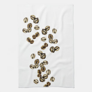 Aquarelle de café Serviettes de cuisine