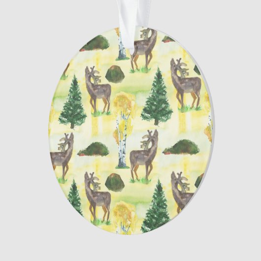 Aquarelle de chevreuils (devant)