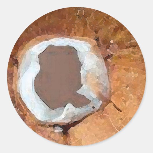 Aquarelle de coco - autocollant (Devant)