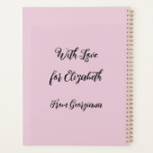 Aquarelle de conception géométrique florale et ver (Dos)