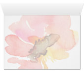 Aquarelle de corail de brun Merci floral (Intérieur Horizontal (Bas))