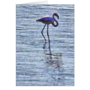 Aquarelle de Flamant rose de taille supérieure