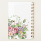 Aquarelle de fleur d'oiseaux (Dos)