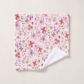 Aquarelle de fleurs sauvages (Gant de toilette)