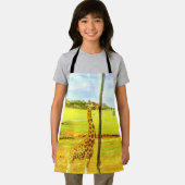 Aquarelle de Giraffe, Tablier d'impression intégra (Insitu)