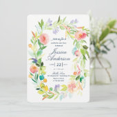 Aquarelle de graduation Invitation Open House (Debout devant)