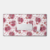 Aquarelle de grenade et motif d'encre (Clavier et souris)