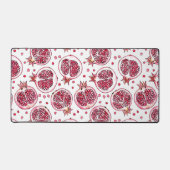 Aquarelle de grenade et motif d'encre (Recto)