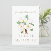 aquarelle de jour de la mère carte de fleur de mag (Debout devant)