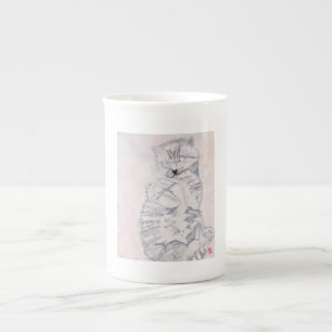 Aquarelle de Kitten par Karen Poppy - Mug