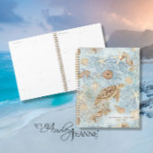 Aquarelle de la tortue de mer Amidon de mer Nom bl