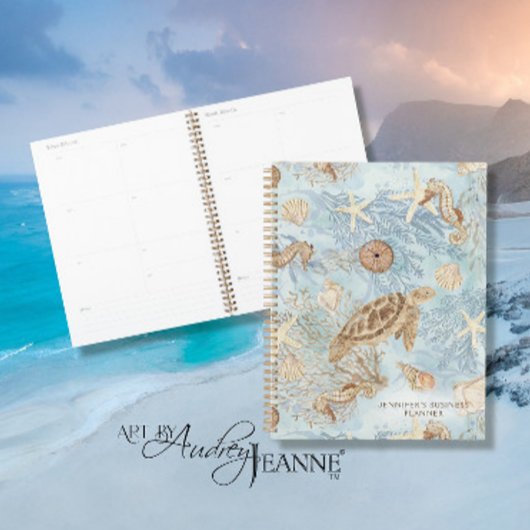 Aquarelle de la tortue de mer Amidon de mer Nom bl