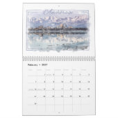Aquarelle de l'Alaska Calendrier 12 mois (Feb 2027)