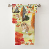 Aquarelle de lapin de bois (En situation)