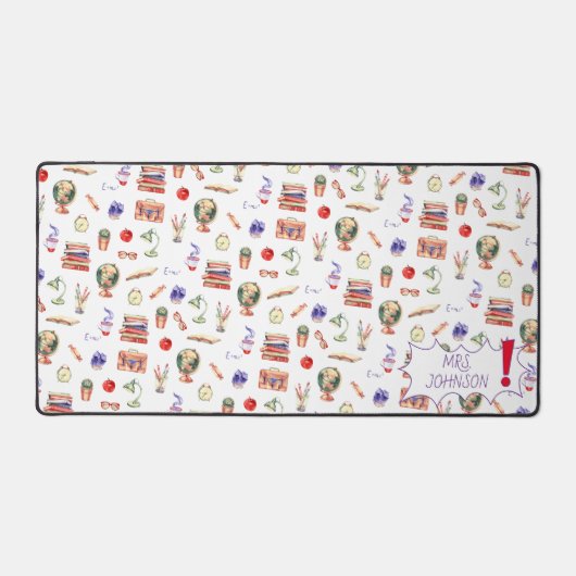 Aquarelle de l'enseignant Nom du script d'approvis (Recto)