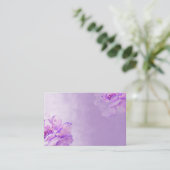 Aquarelle de Lilac Cartes de visite Roses violets (Debout devant)