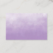 Aquarelle de Lilac Cartes de visite Roses violets (Dos)