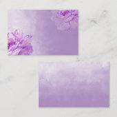 Aquarelle de Lilac Cartes de visite Roses violets (Devant / Derrière)