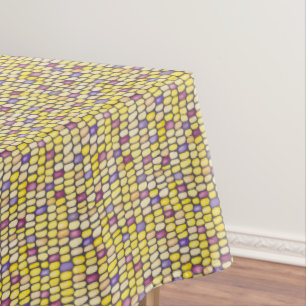 Aquarelle de maïs indien Motif Nappe jaune