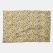 Aquarelle de maïs indien Motif serviette de cuisin (Horizontal)