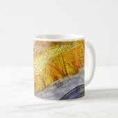 Aquarelle de marais sur une tasse de café (Devant droit)