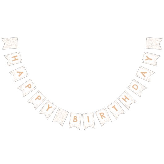Aquarelle de Melon Confetti Dots de Bunts Drapeau (Tout)