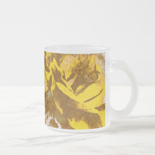 Aquarelle de Mug Yellow Rose (Droit)
