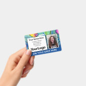 Aquarelle de Neon Badge d'identification de l'empl (Manuel / portable)