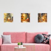 Aquarelle de Noël festive Père Noël (Salon)