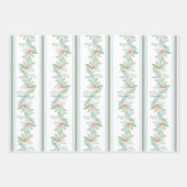 Aquarelle de Noël Feuilles botaniques et baies (Devant 3)