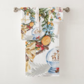 Aquarelle de Noël Monogramme (En situation)