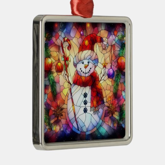 Aquarelle de Noël Ornement en verre tendu (Droite)