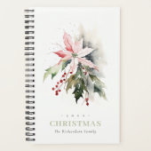 Aquarelle de Noël Poinsettia Berries Folithe (Devant)